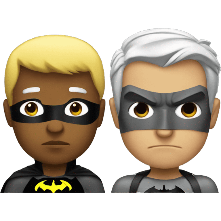 Batman next to robin sad emoji