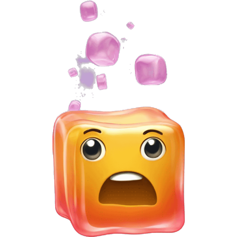 wobbly square jelly emoji