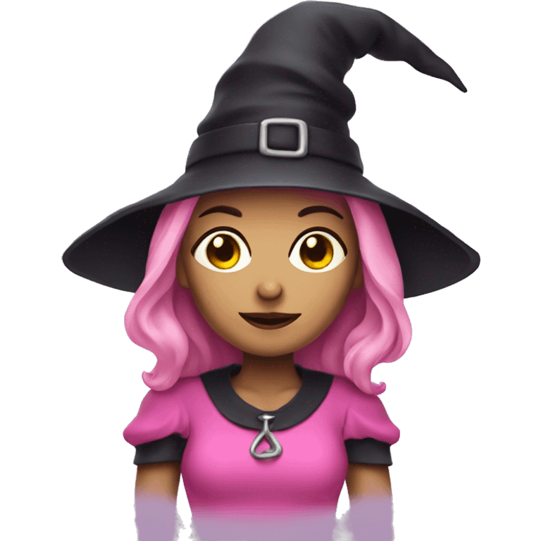 Witch in pink outfit emoji