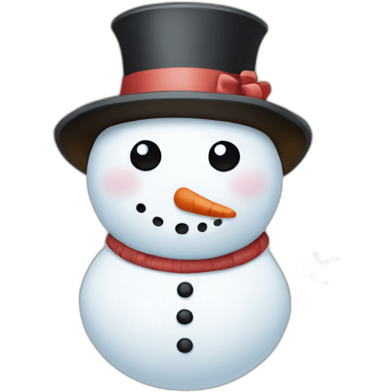 snowman and snowgirl emoji