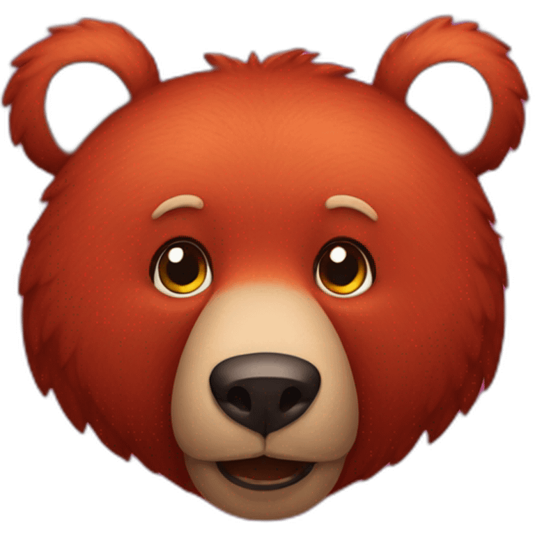 red bear emoji