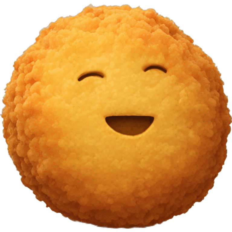 Fried cheese ball emoji