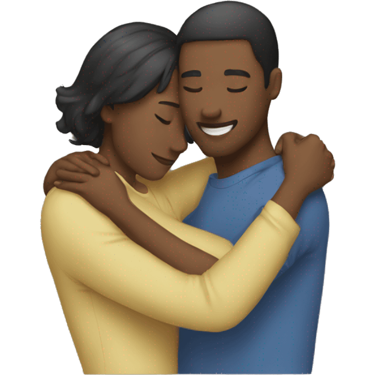 two people hugging emoji