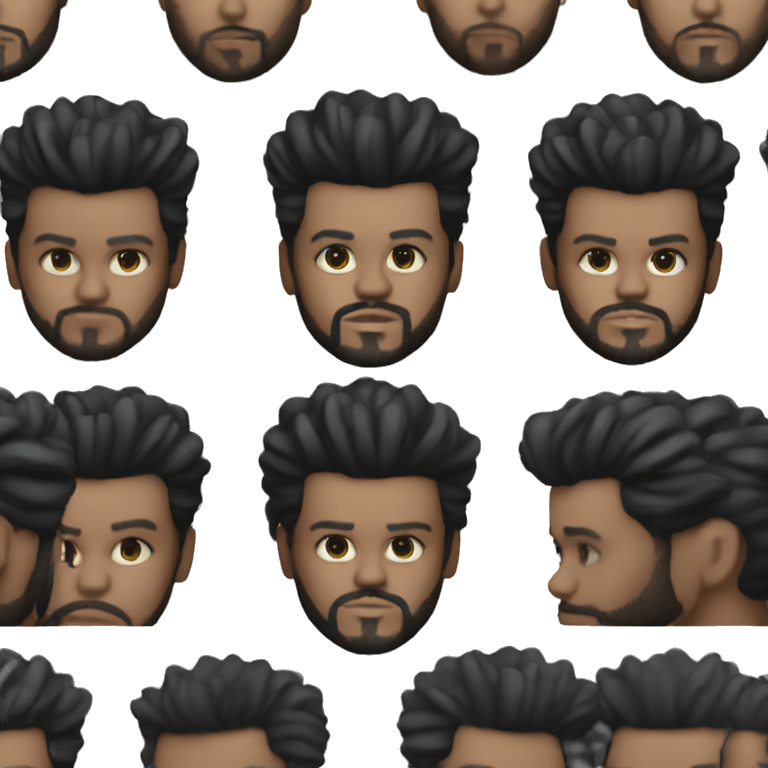 el cantante the weeknd vestido de starboy emoji