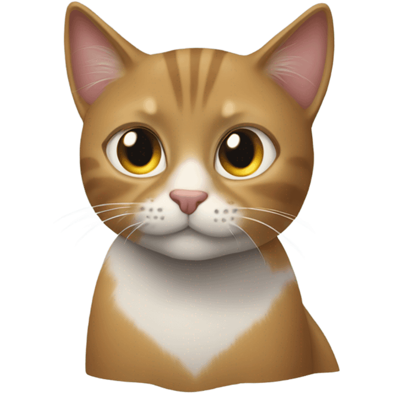 Gato con su dueña abrazados  emoji