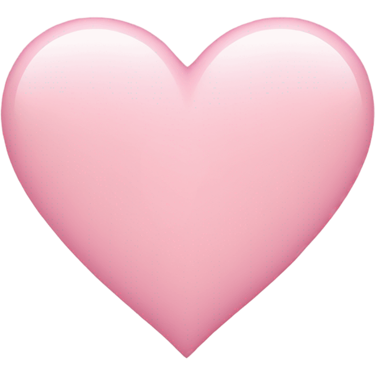 Light pink heart emoji