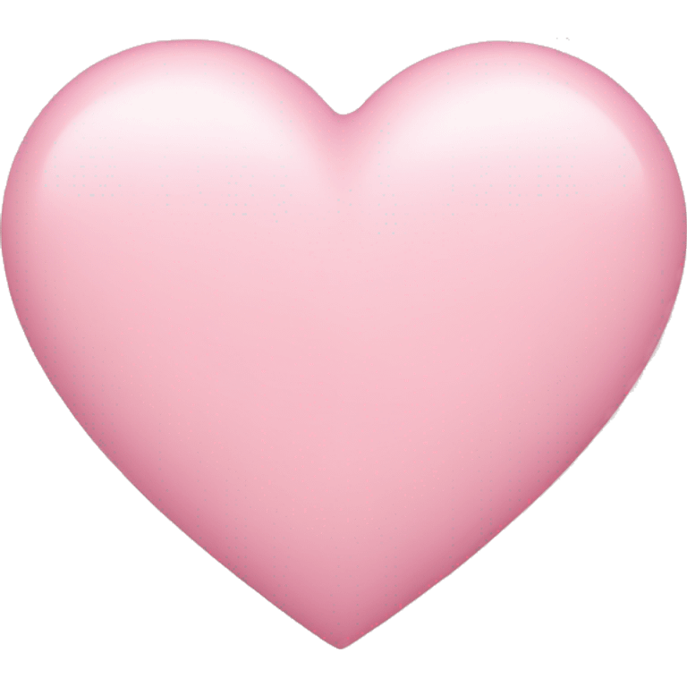 Pastel pink heart  emoji