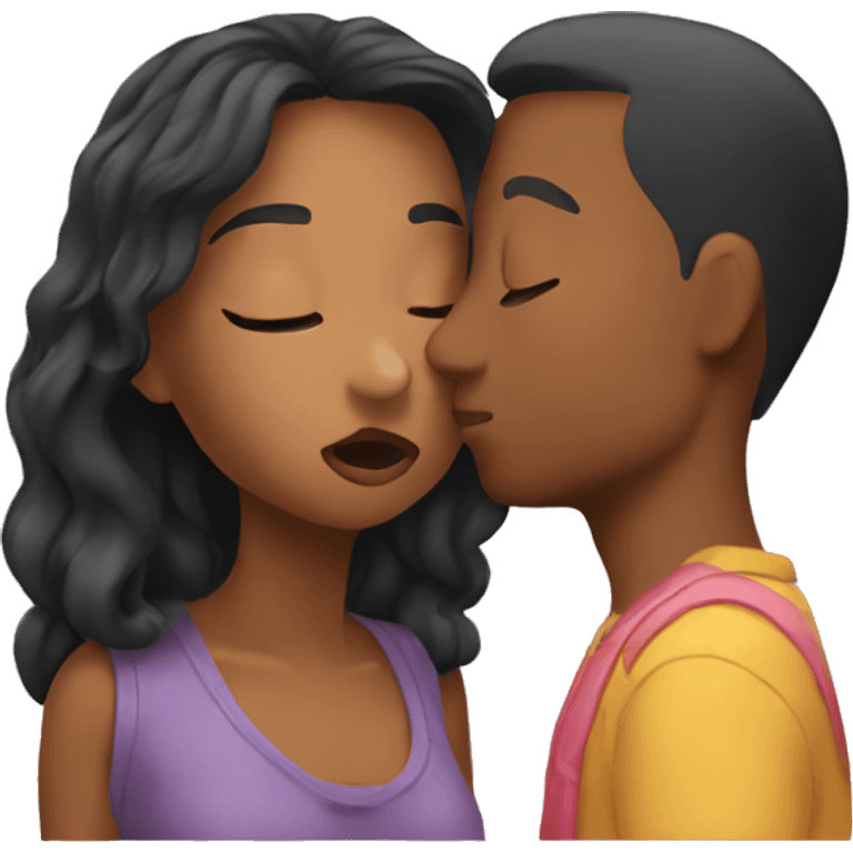 Best friends kissing emoji