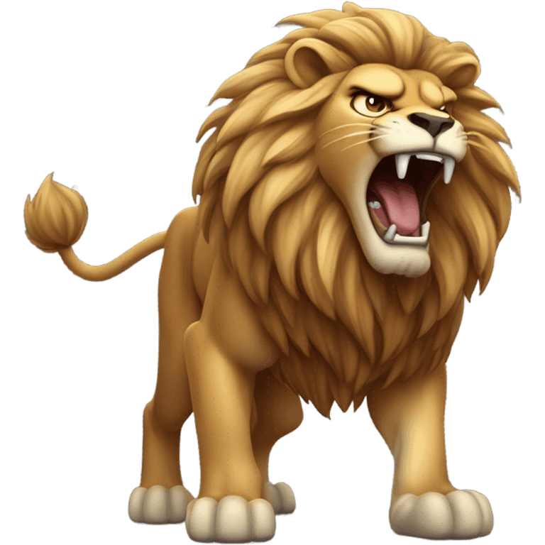 Angry lion emoji