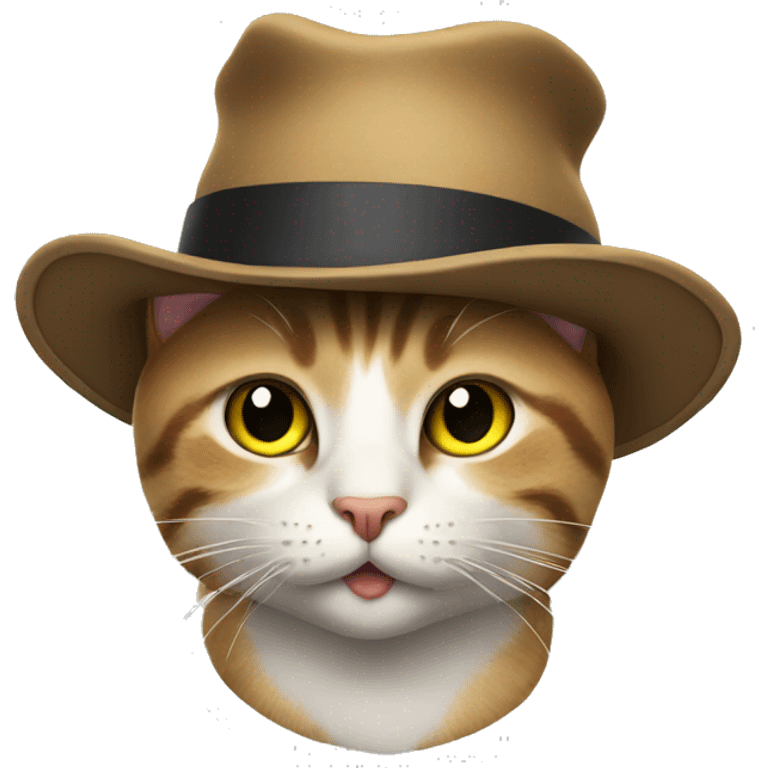 Cat with hat emoji