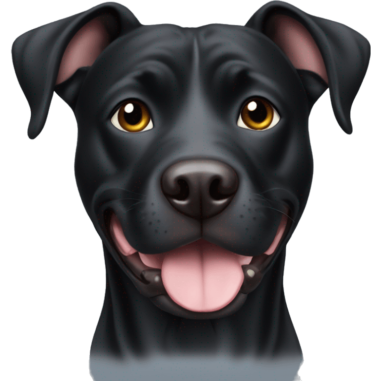 Black lab pitbull mix emoji