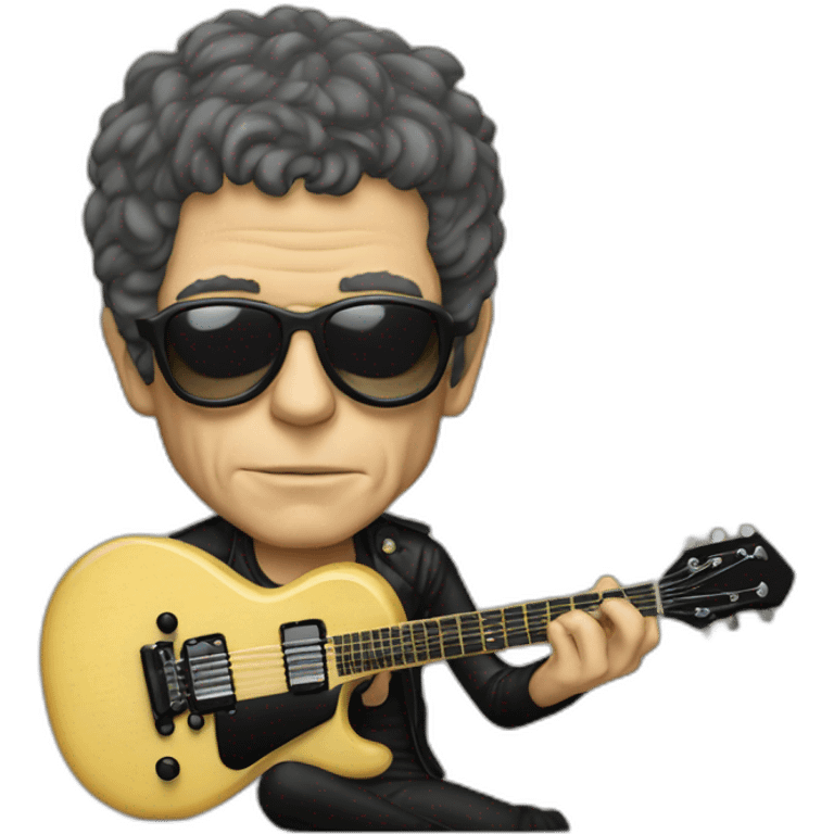 entire lou reed playing guitar emoji