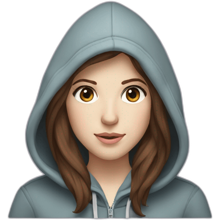 Anna Kendrick in a soft hoodie emoji