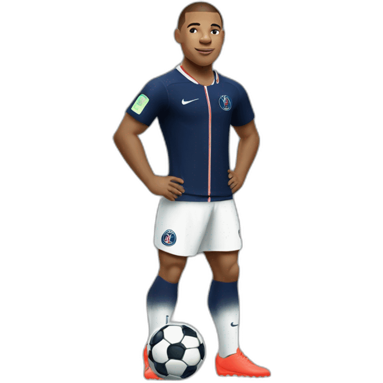 kylian mbappe, psg, buff, world cup, soccer emoji