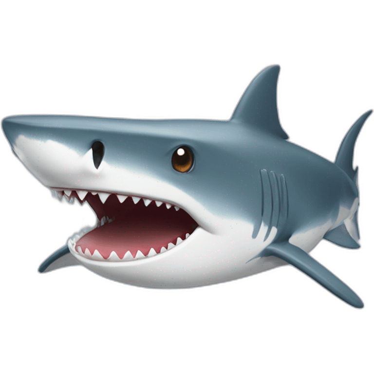 shark saying "hi diogo" emoji