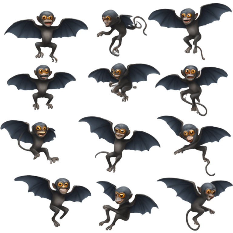 Flying monkeys emoji