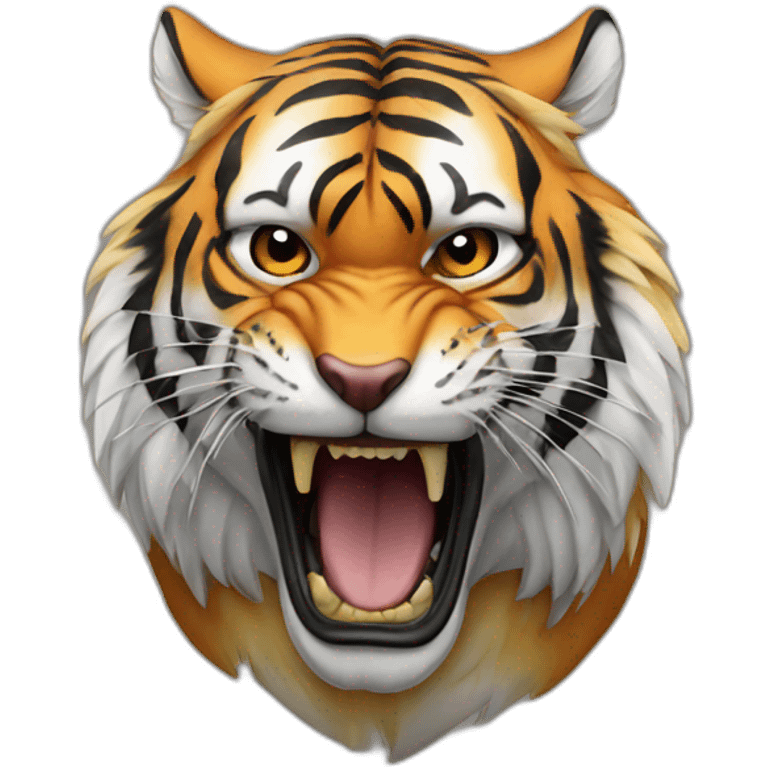 tiger eat eagle emoji