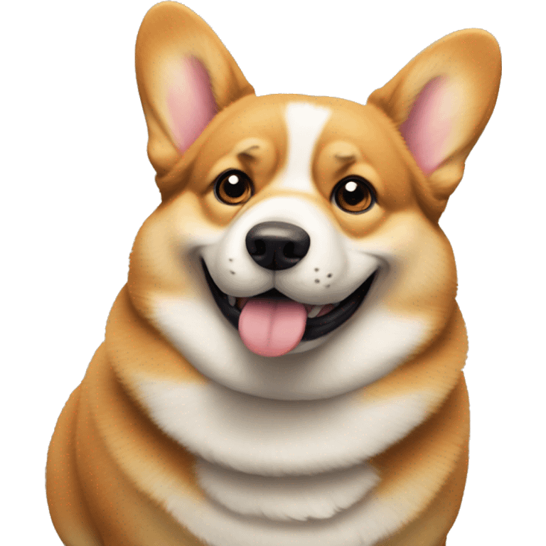 Enormously fat corgi emoji