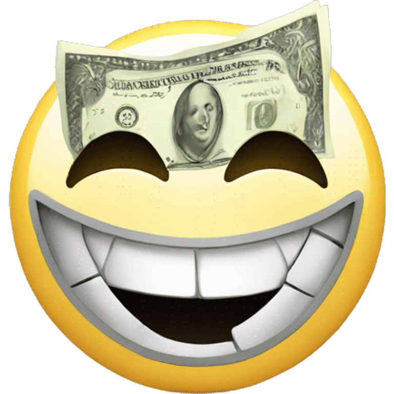 smile with money emoji