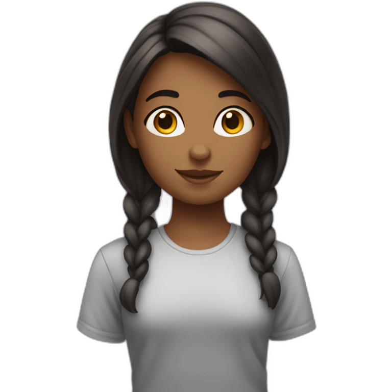 Fille qui dan emoji