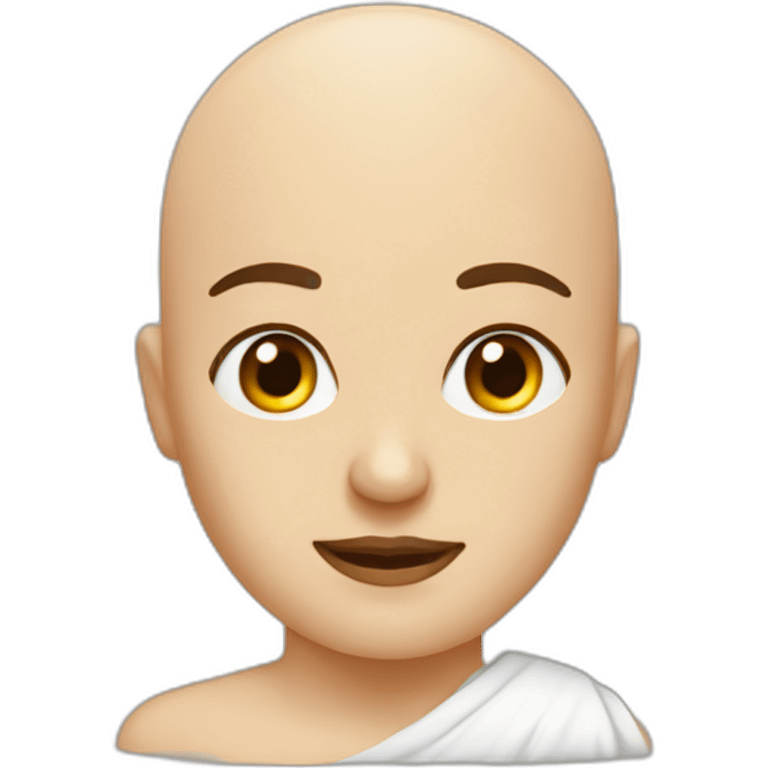 Bald man and his wife emoji