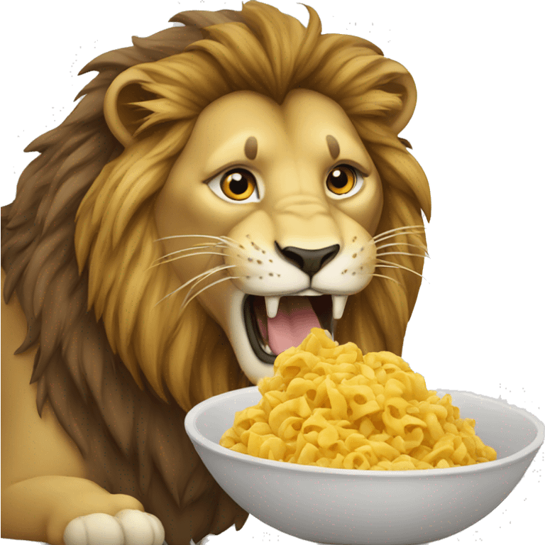 Lion eating emoji