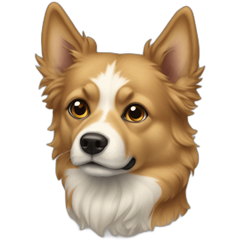 Chien border colis emoji