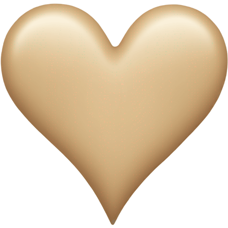 Beige heart emoji