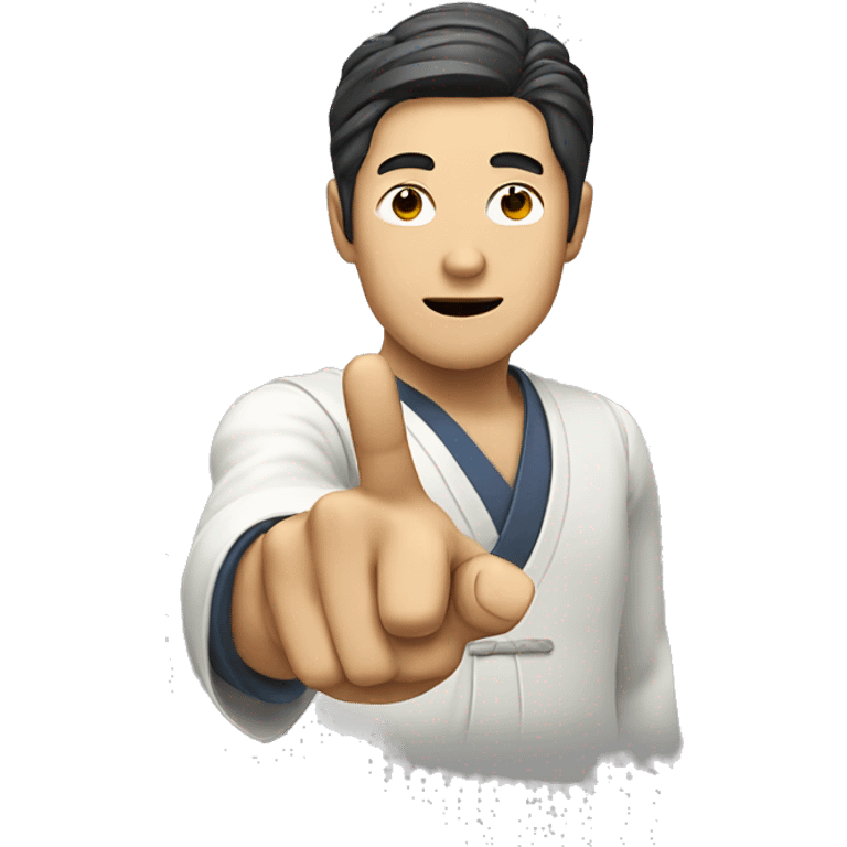 japanese man pointing index finger emoji