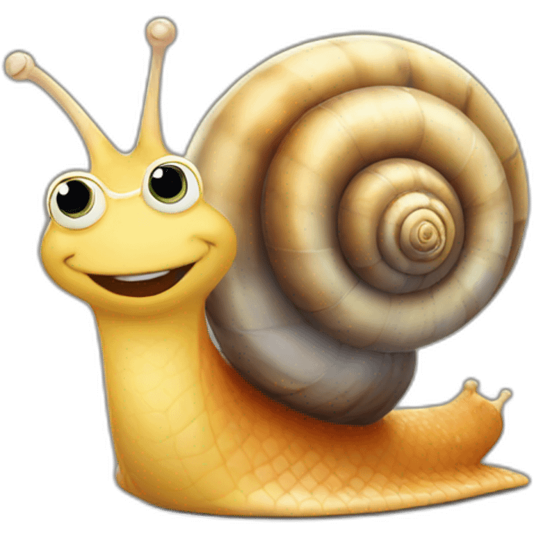 Snail celebrate emoji