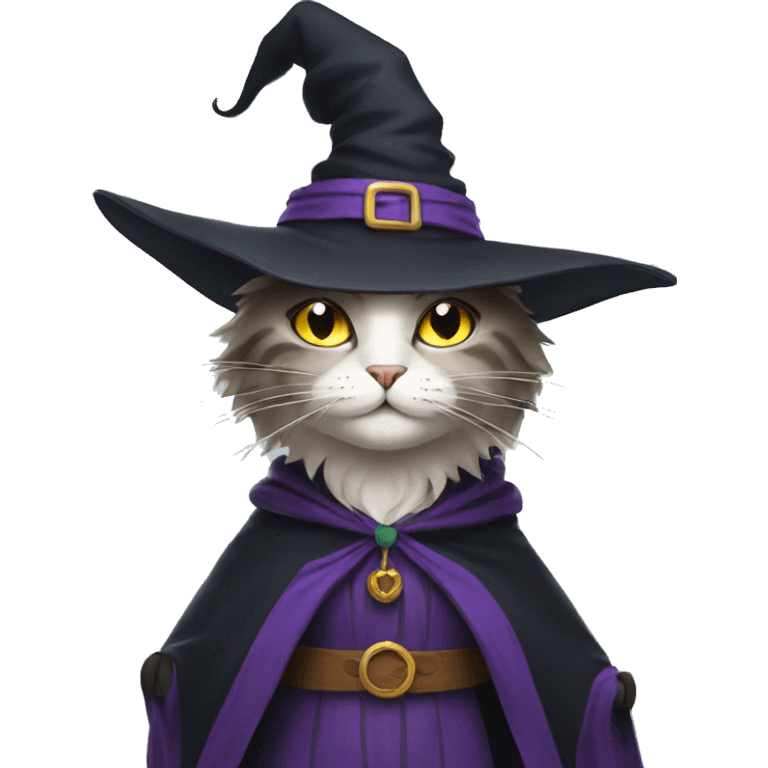 Cat witch emoji