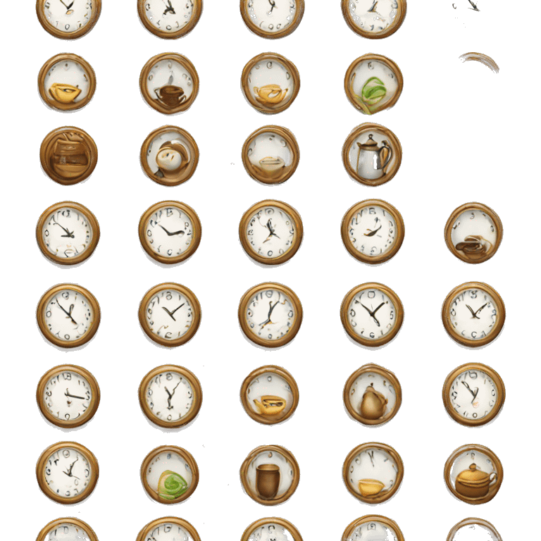 Clock that tea  emoji