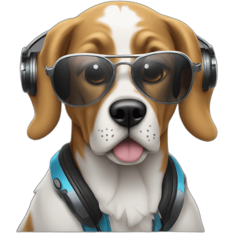 dj dog emoji