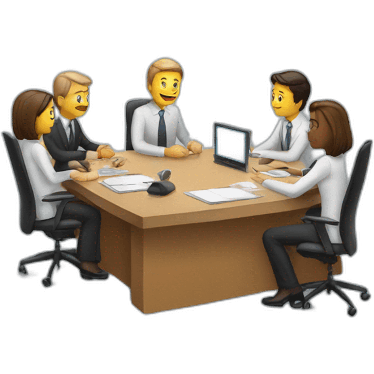 Meeting-with-computer emoji