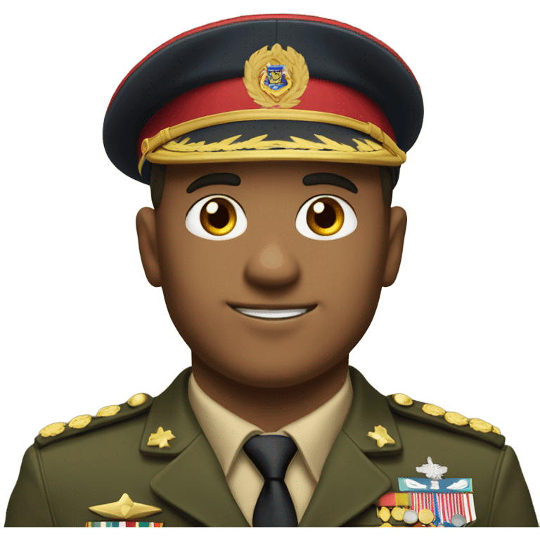 A man in a military uniform  emoji