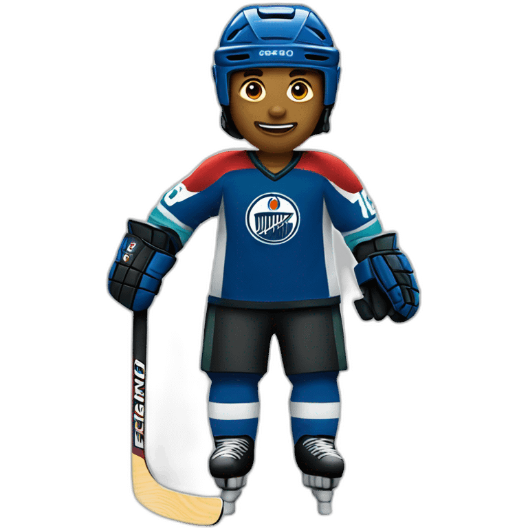 a plastic hockey player emoji