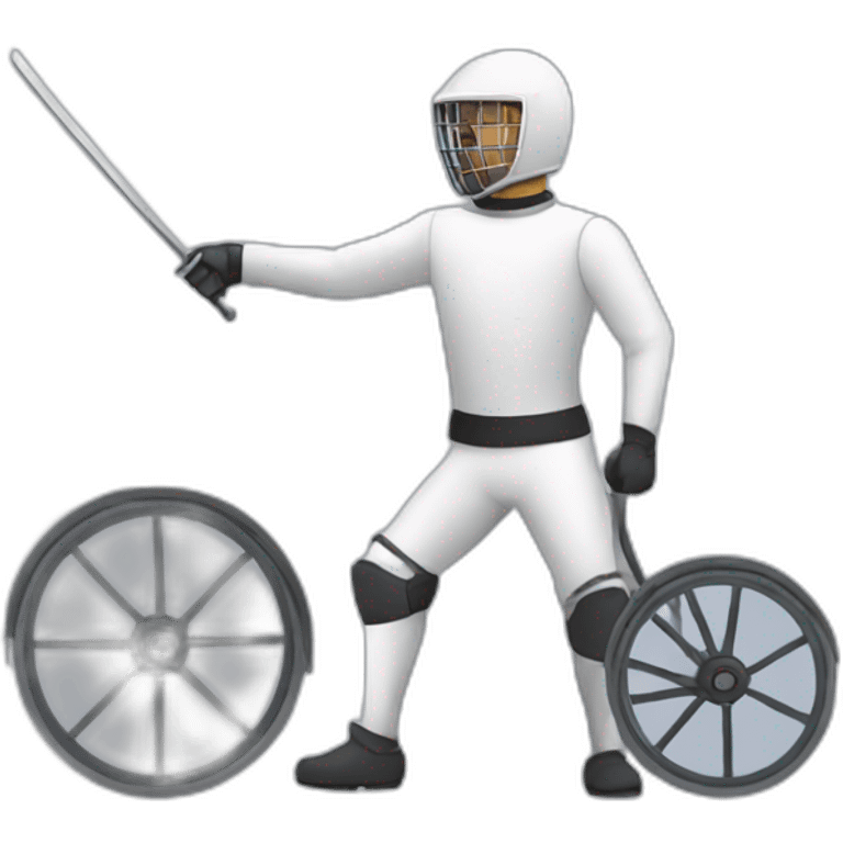 wheelchare fencing emoji