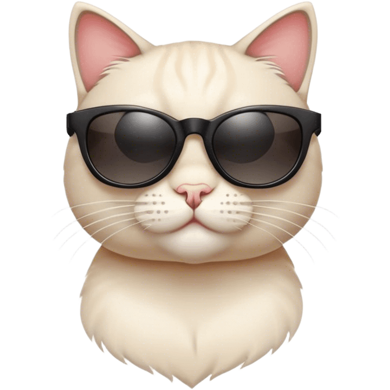 Cat wearing sunglasses emoji