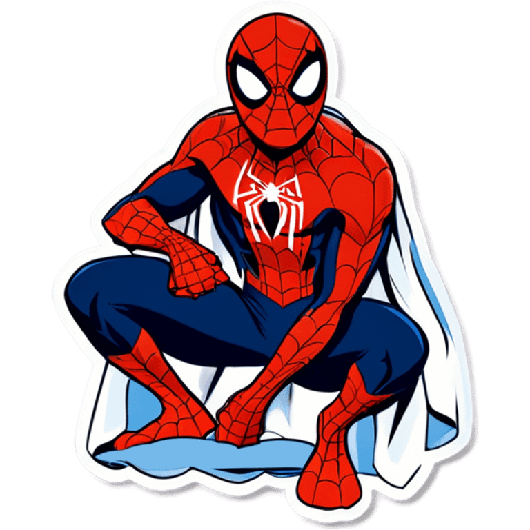 Spiderman in a towel emoji