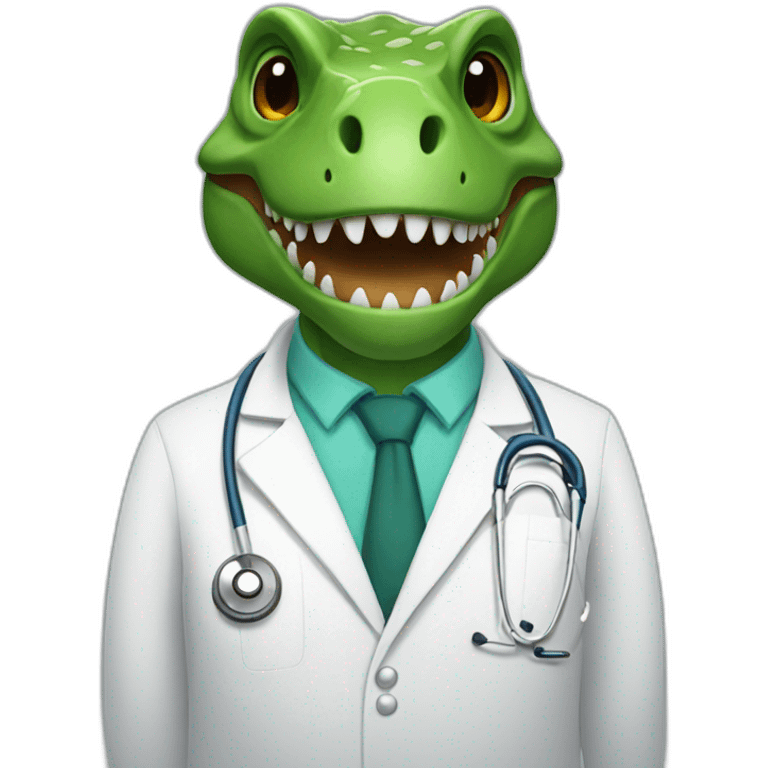 t-rex doctor emoji