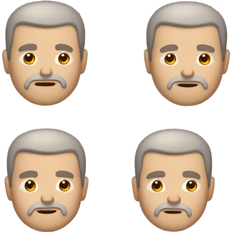 A middle-aged white male friar with a grizzled appearance, buzz cut, and a square jaw. emoji