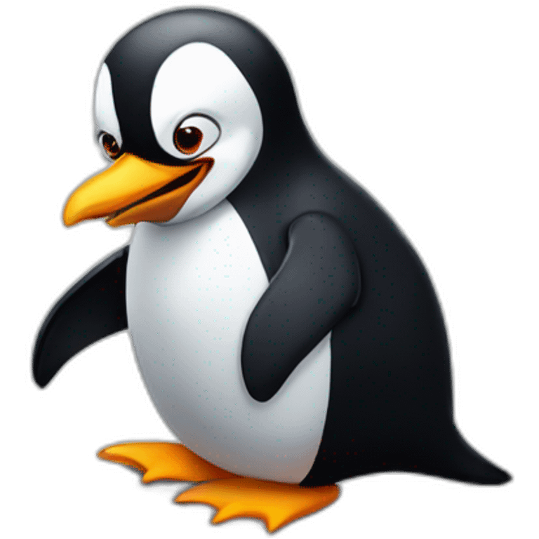 Penguin evil emoji