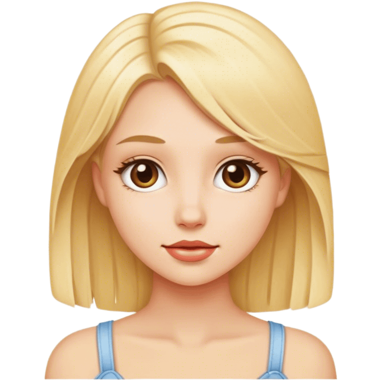 blond pretty girl emoji