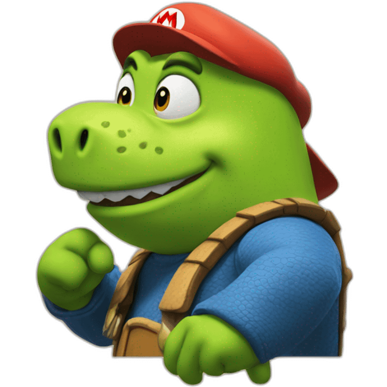 Sherk als mario emoji