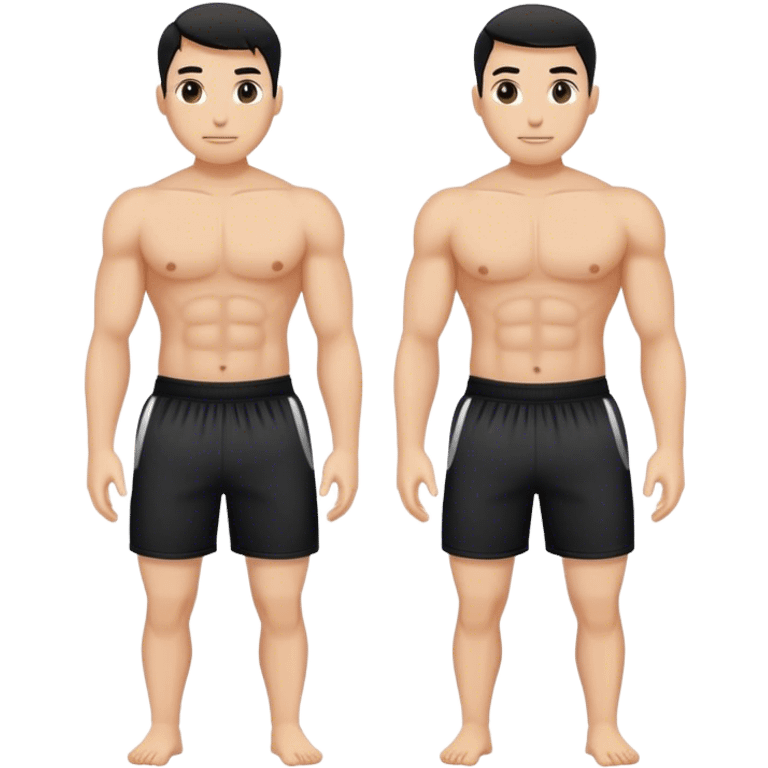 Gym shorts black emoji