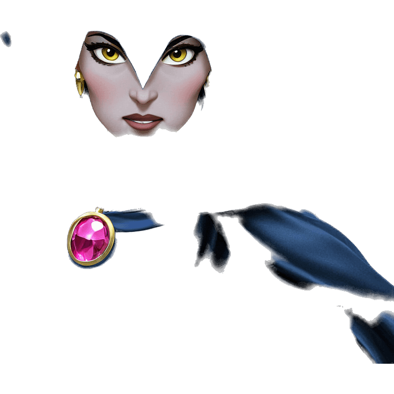 moonlit girl in jewelry cape emoji