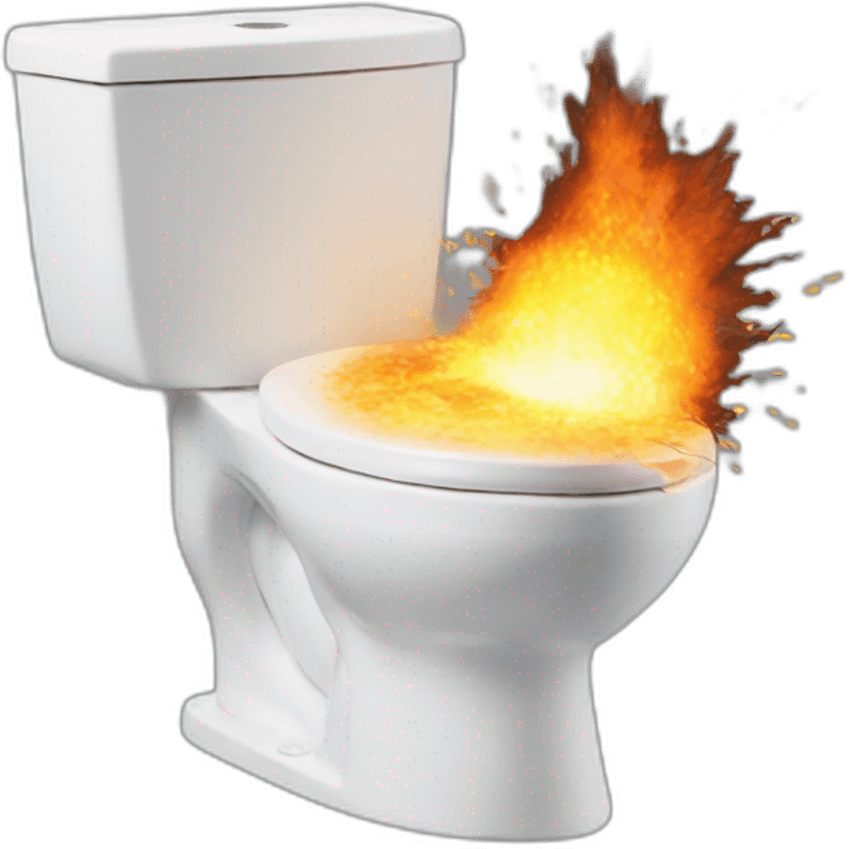 toilet exploded emoji