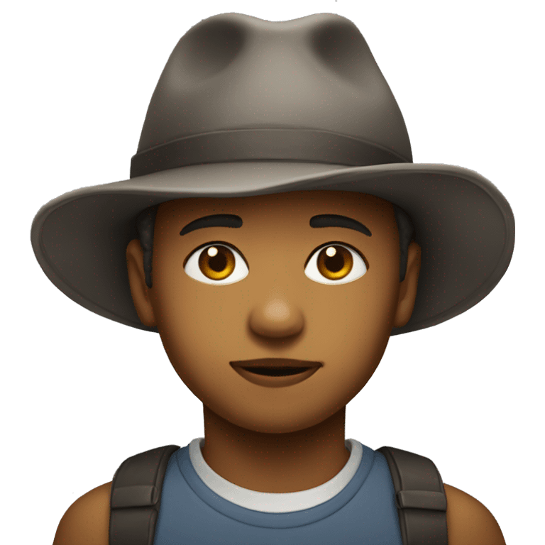 portrait of a boy in hat emoji