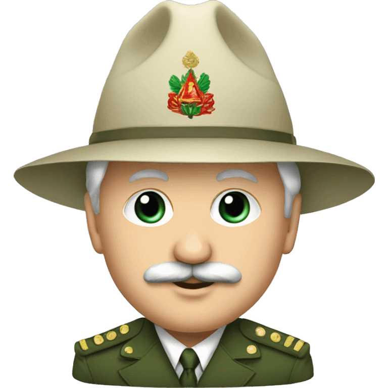 Lukashenko wears hebrew hat emoji