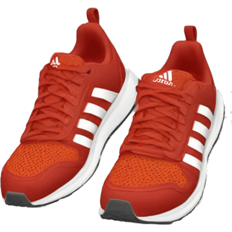 adidas red running shoes emoji